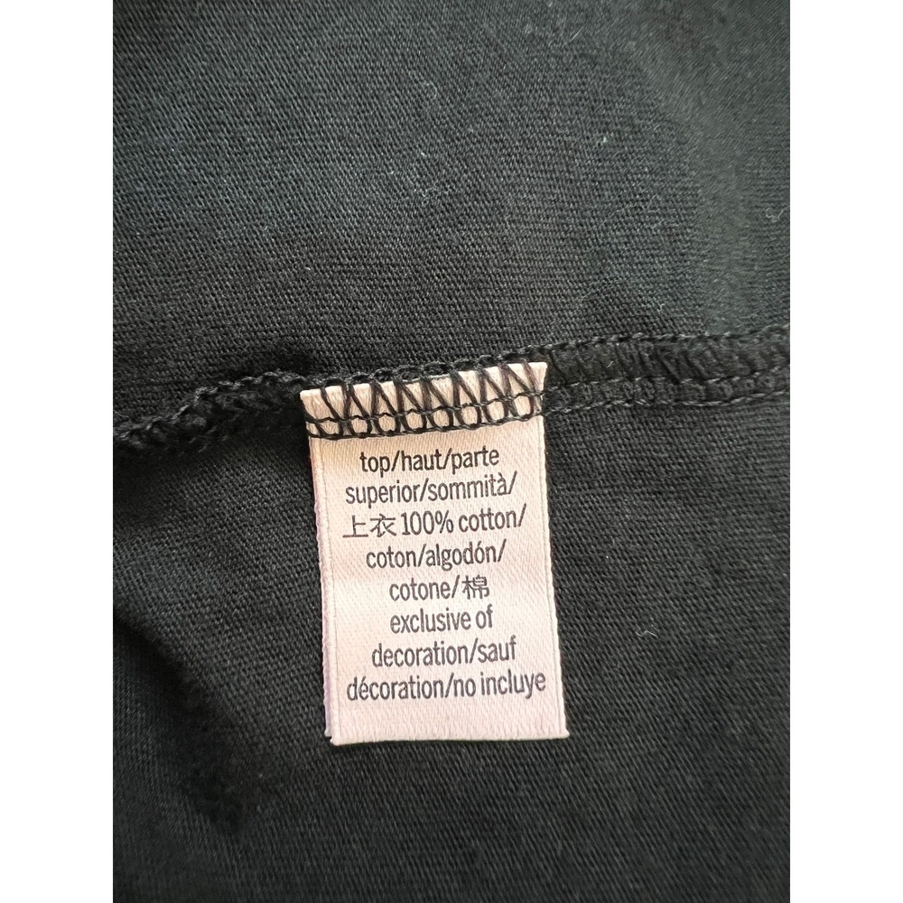 Victoria's Secret Signature Rhinestone Logo Black Long Sleeve Top - Picture 7 of 13
